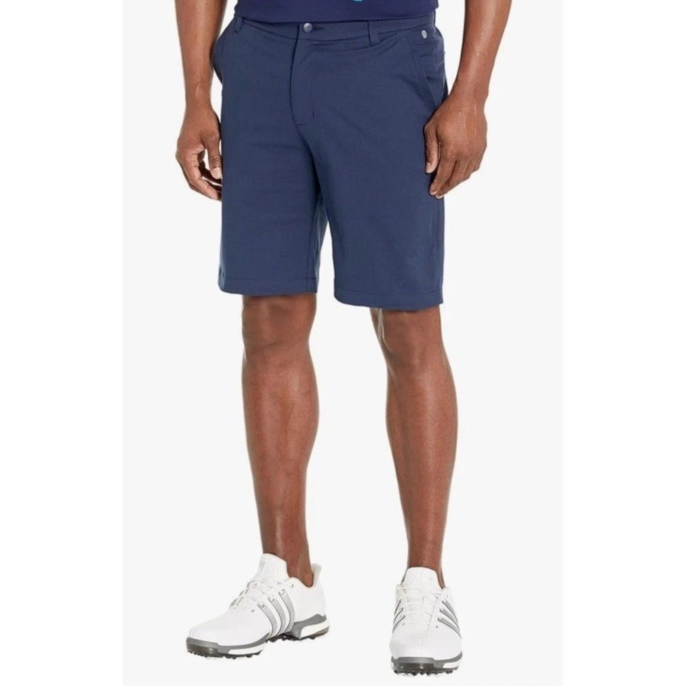 Adidas Men's Go-To 9 " Golf Shorts Collegiate Navy Blue Sz 38 Summer Casual NEW